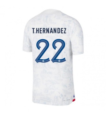 Francja Theo Hernandez #22 Koszulka Wyjazdowych MŚ 2022 Krótki Rękaw